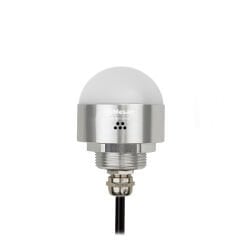 Ø50 M30 Somun Bağlantılı LED İndikatör RGY Buzzer Gümüş Gövde MS 9601.24VDC