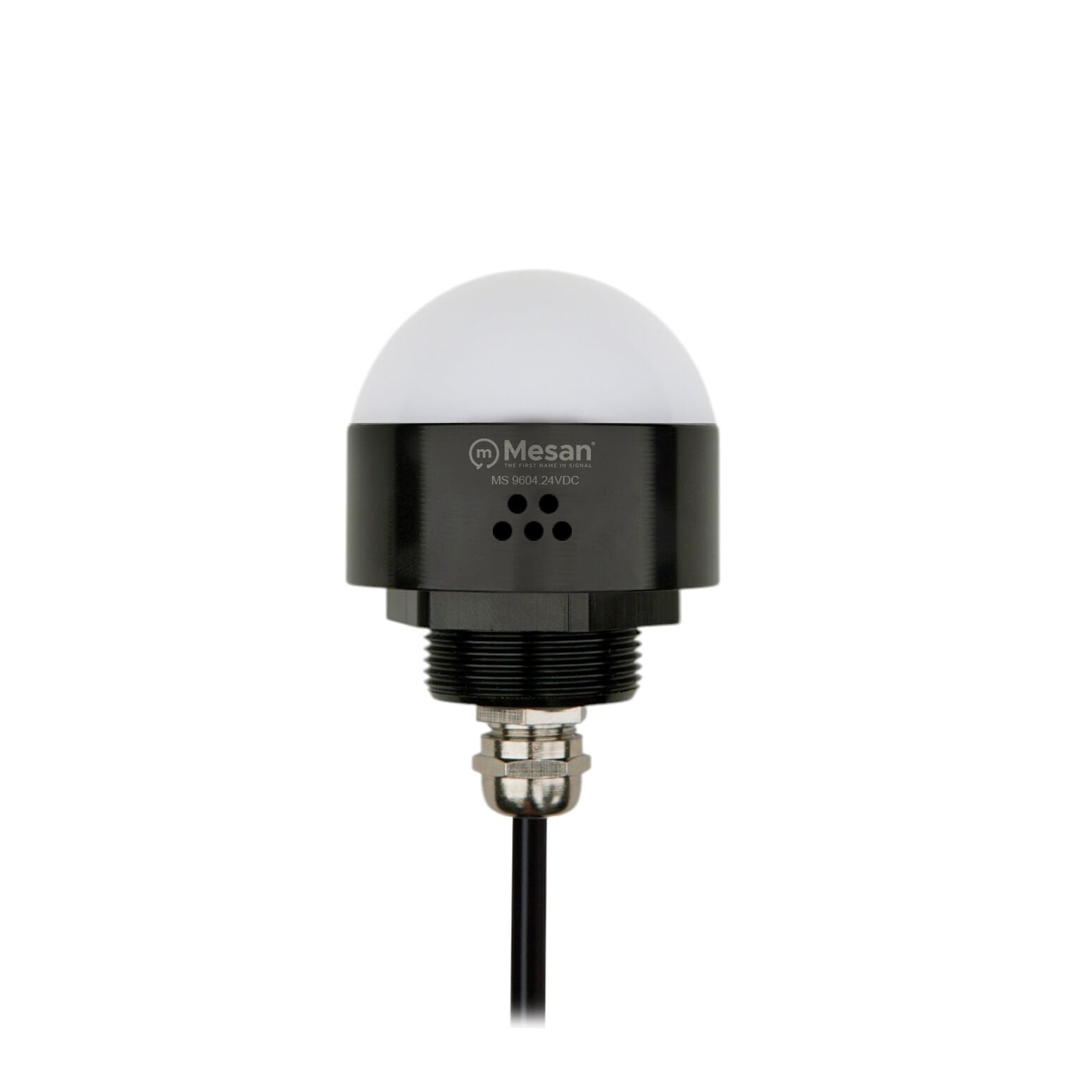 Ø50 M30 Somun Bağlantılı LED İndikatör RGY Buzzer Siyah Gövde MS 9604.24VDC