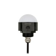 Ø50 M30 Somun Bağlantılı LED İndikatör RGY Buzzer Siyah Gövde MS 9604.24VDC