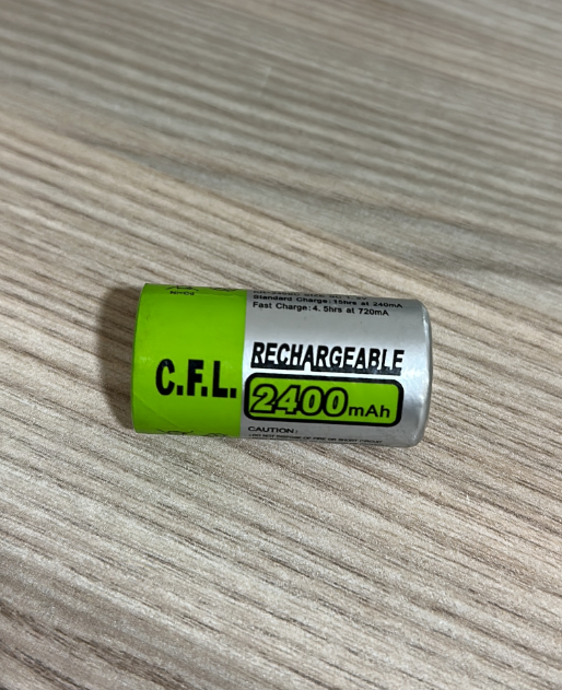 C.F.L Rechargeable 2400mAh KR-240SC 1.2v