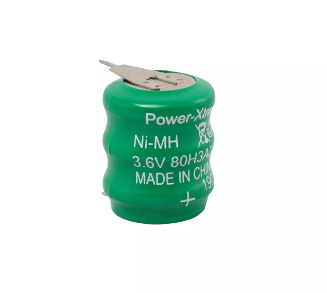Power-Xtra 3.6V Ni-Mh 80 Mah 2 Pin Buton Pil