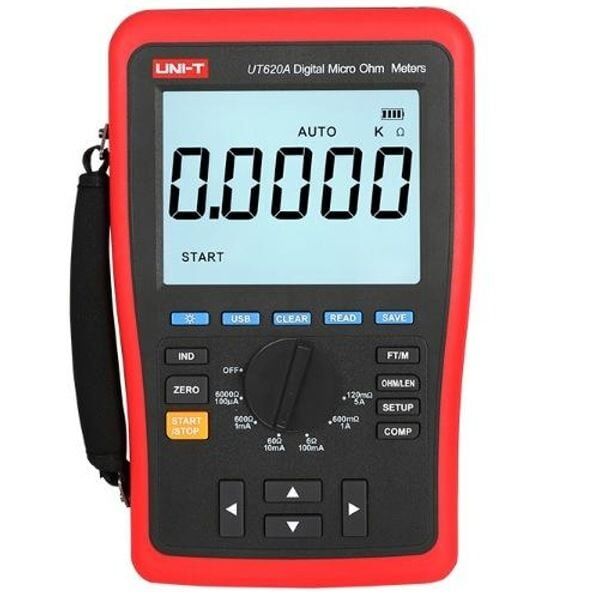 UNIT UT620A Dijital Mikro Ohm Metre 4 Telli Düşük Direnç Ölçüm Cihazı