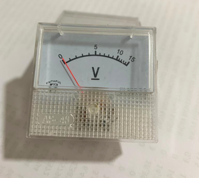 15Volt DC 48x45mm Analog Gösterge