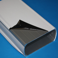 AL-105-15 110 x 50 x 150mm Alüminyum Profil Kutu Siyah Eloksal - Siyah (Kulaklı) - Sarı