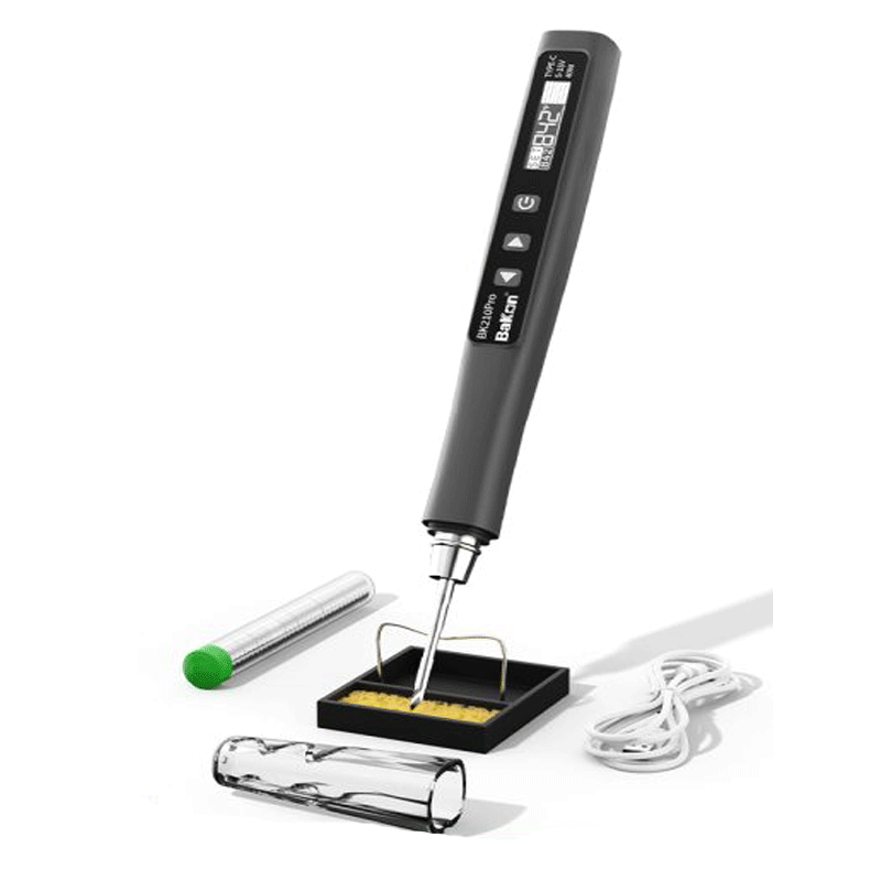 Bakon BK210 Pro Portatif USB Type-C Akıllı Havya İstasyonu 40W