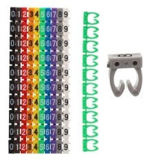 SUNUP 0-9 DİJİTAL KODLU RENKLİ KABLO İŞARETLEYİCİ ( NUMARATÖR ) 2,5MM