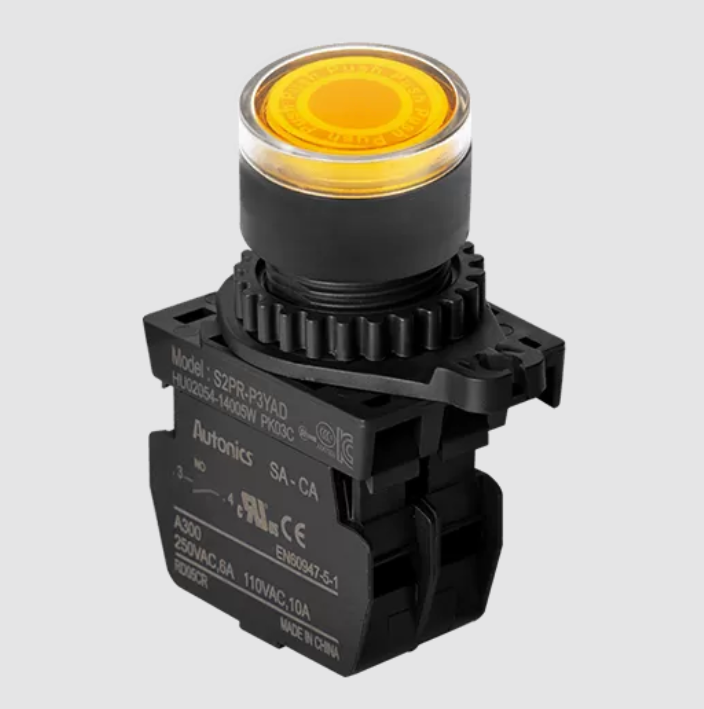 Autonics S2PR-P3YADM Sarı Işıklı Ledli Buton