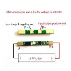1S 3.7V 3A BMS Koruma Kartı