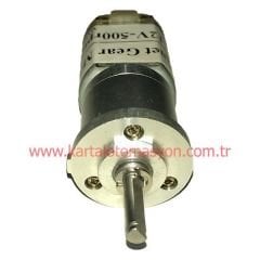 12V 500RPM Çap 25mm Planet Redüktörlü Motor
