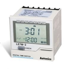 LE7M-2 72X72mm 100-240VAC Haftalık/Yıllık Dijital Zamanlayıcı
