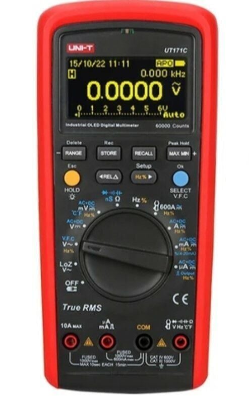 UNI-T UT171C Endüstriyel True RMS Dijital Multimetre | 60000 Count, Bluetooth & Li-ion