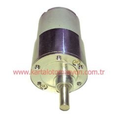 24V 10RPM Çap 37mm Redüktörlü Motor