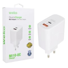Weko WK-21446 Type-C + USB Telefon Şarj Başlığı