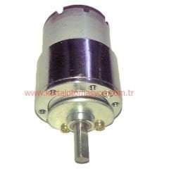 12V 150RPM Çap 37mm Redüktörlü Motor