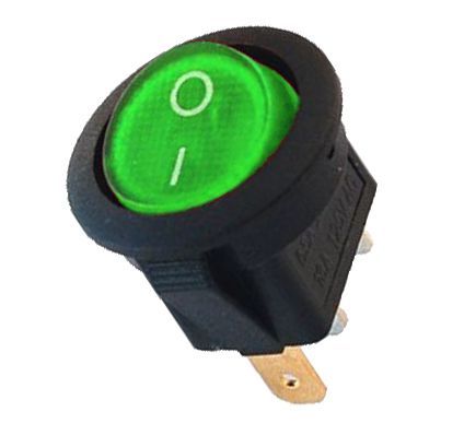 IC-131 YUVARLAK IŞIKLI ANAHTAR ON-OFF 3P YEŞİL