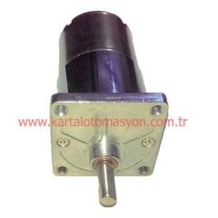 24V 7RPM Çap 37mm Redüktörlü Motor