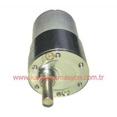 12V 700RPM Çap 37mm Redüktörlü Motor