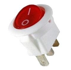 IC-131B YUVARLAK IŞIKLI ANAHTAR ON-OFF 3P BEYAZ KASA