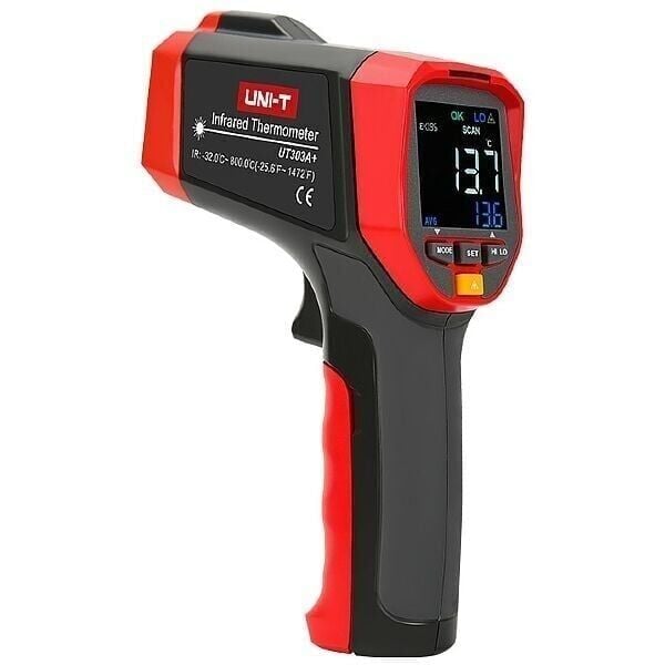 UNI-T UT303A+ Kızılötesi Termometre 800°C Çift Lazerli Temassız Ölçüm