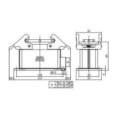 403036S 16x16A Çok Kontaklı Duvar Prizi