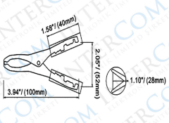 IC-245 Akü Maşası 100mm WD020