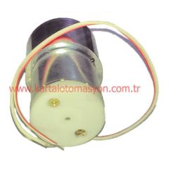 9V 200RPM Çap 37mm Redüktörlü Motor
