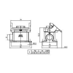 403096S 6x16A Çok Kontaklı Duvar Prizi