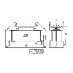 403046S 24x16A Çok Kontaklı Duvar Prizi