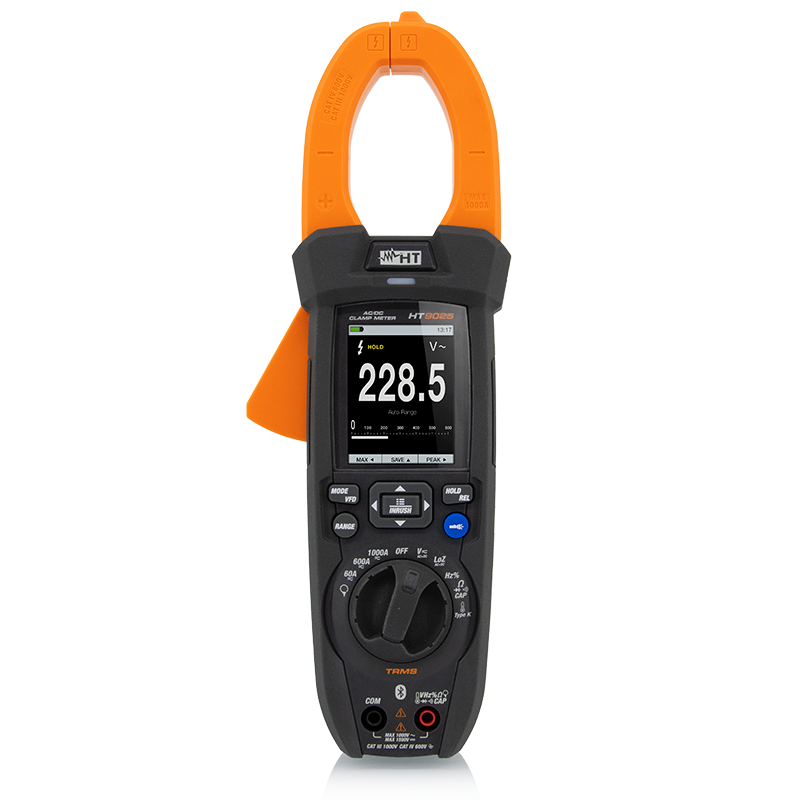 HT Italia HT9025 1000A AC/DC TRMS Pensampermetre 1500V Veri Kaydedicili