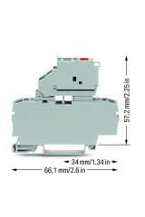 Wago 2002-1611/1000-541 50 Adet 2.5-4mm2 12-30V Ledli Sigortalı Klemens