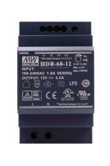 Mean Well HDR-60-12 54W Yeni Seri Ray Montaj