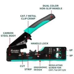 Proskit CP-335N Modüler Konnektör Sıkma Pensesi