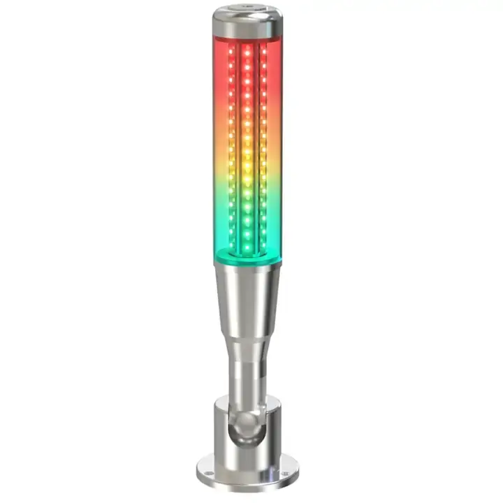 SIRON D022-P Tepe Sinyal Lambası 3 Katlı 3 Renkli Buzzerli 24V DC PNP Alüminyum Gövde IP20