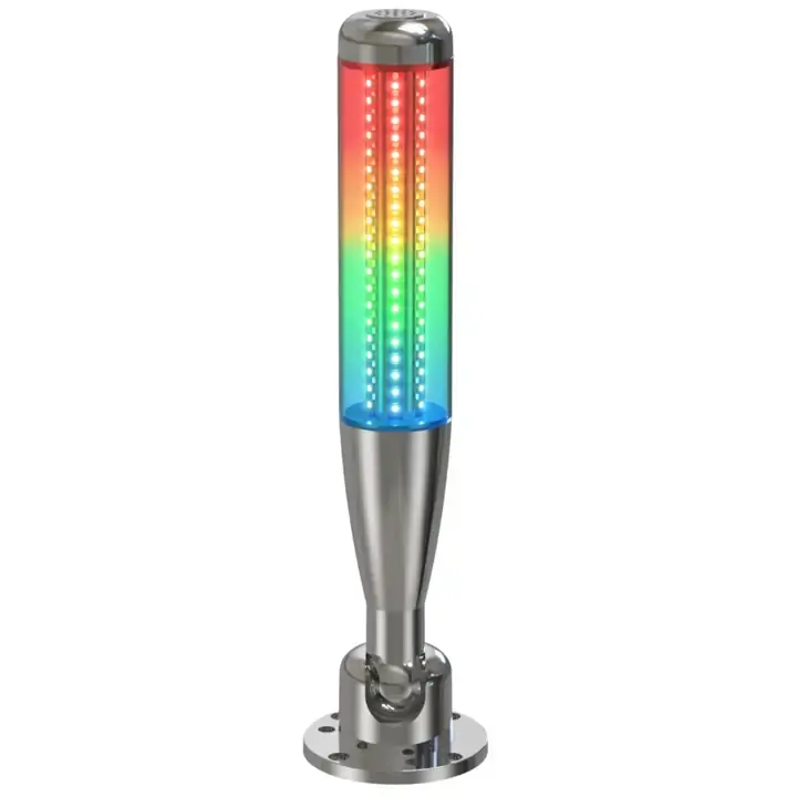 SIRON D031-4B-P Tepe Sinyal Lambası 4 Katlı 4 Renkli Buzzerli 24V DC PNP IP20