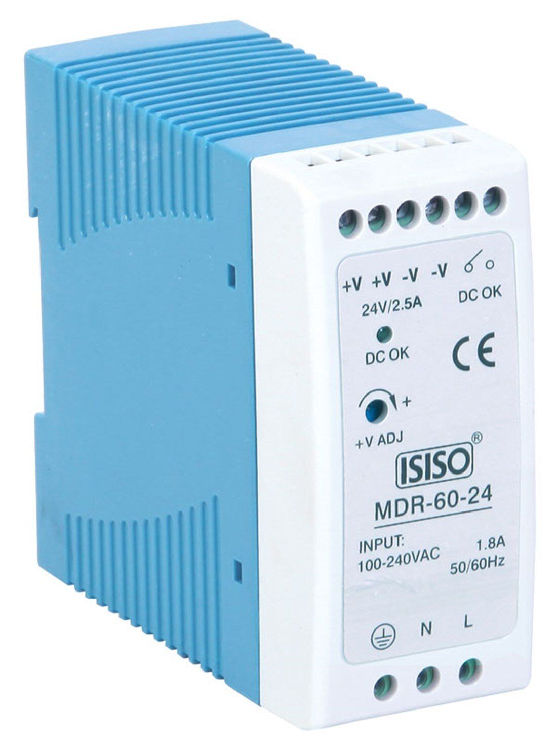 60W 12V 5.0A 85-264V MDR Minyatür Ray Montaj Güç Kaynağı