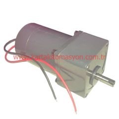 24V DC 30 RPM Çap 80mm Redüktörlü Motor