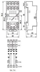 Finder 94.74.SMA Röle Soketi