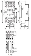 Finder 94.74.SMA Röle Soketi