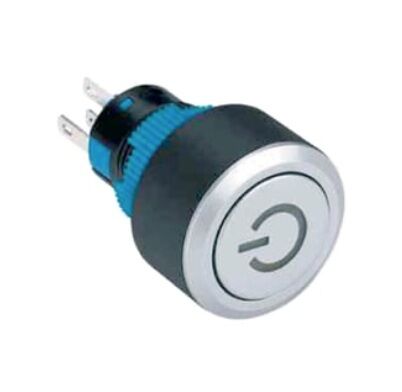 LAS1-AWY-11T 22mm Plastik Yaylı Buton 1NO/1NC 5P