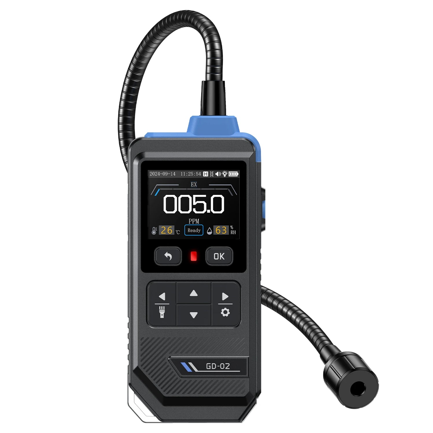 FNIRSI GD-02 Taşınabilir Yanıcı Doğal Gaz Dedektörü Metan LPG Gaz Kaçak Tespit Cihazı