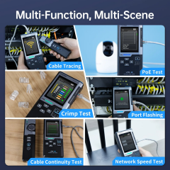 FNIRSI LPM-10A Multi Fonksiyon Network Kablo Test Cihazı PoE RJ45 Kablo Takip