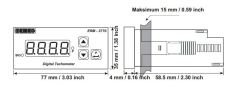 Emko ERM-3770 12VDC Röle Çıkışlı Dijital Takometre