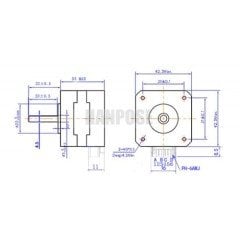 17HS3401 Nema 17 Step Motor