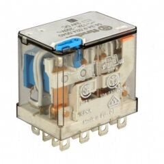 Finder 56.34.9.024.0040 Soket Tipi Röle 4CO (4PDT) 12A 24V DC AgNi Kontaklı