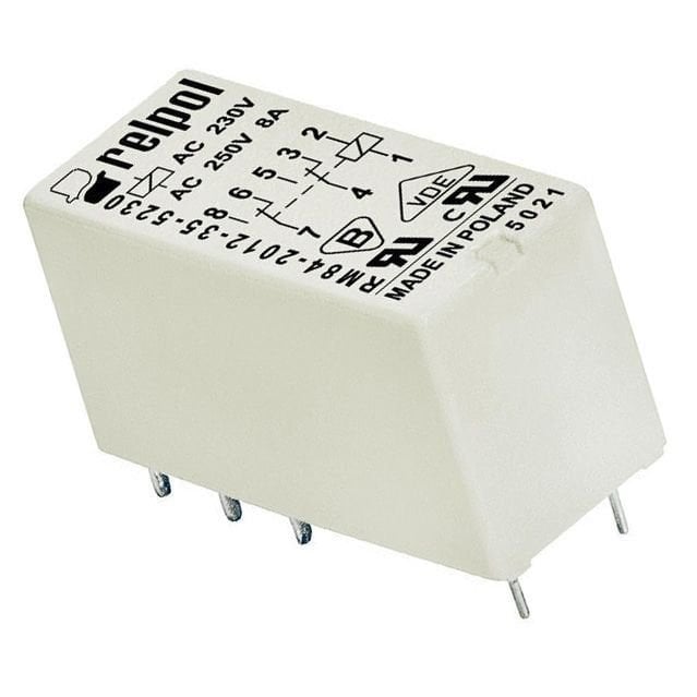 RM84 220V AC Çift Kontak Röle