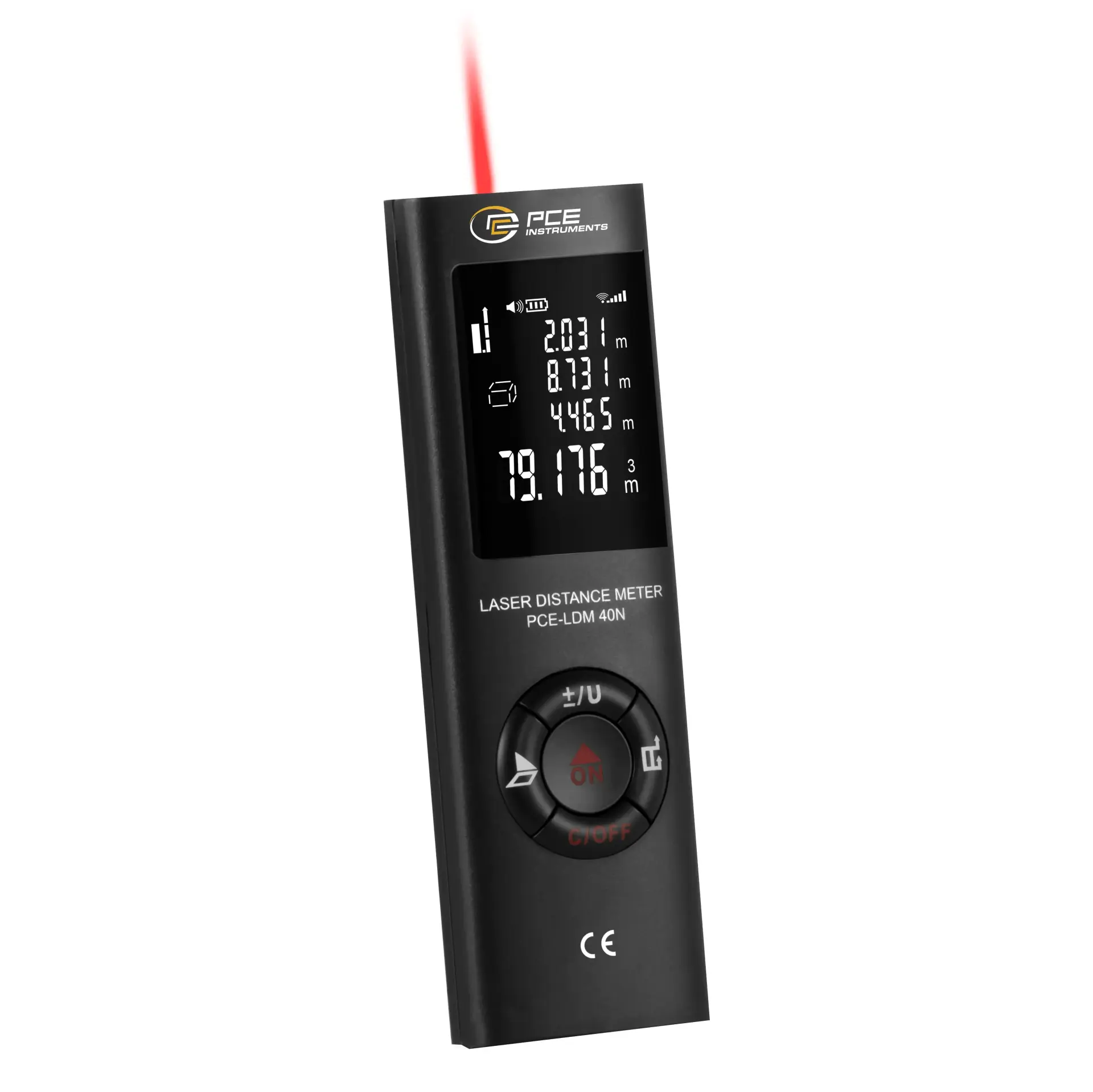 PCE-LDM 40N Lazer Metre 40 m Mesafe Ölçer IP54 USB-C