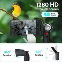 Thermal Master DV2 Termal Dürbün – 5 İnç Ekranlı Kuş ve Yaban Hayatı Gözlem Kamerası