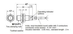 E2B-M12KS04-WP-B1 2M 4mm Algılama İndüktif Sensör
