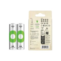 GP GPE221 2 li AA Pil Şarj Cihazı + 2x2600mAh Pil