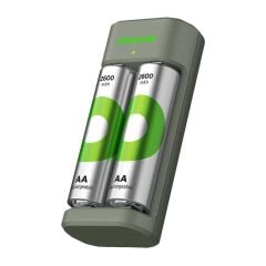 GP GPE221 2 li AA Pil Şarj Cihazı + 2x2600mAh Pil